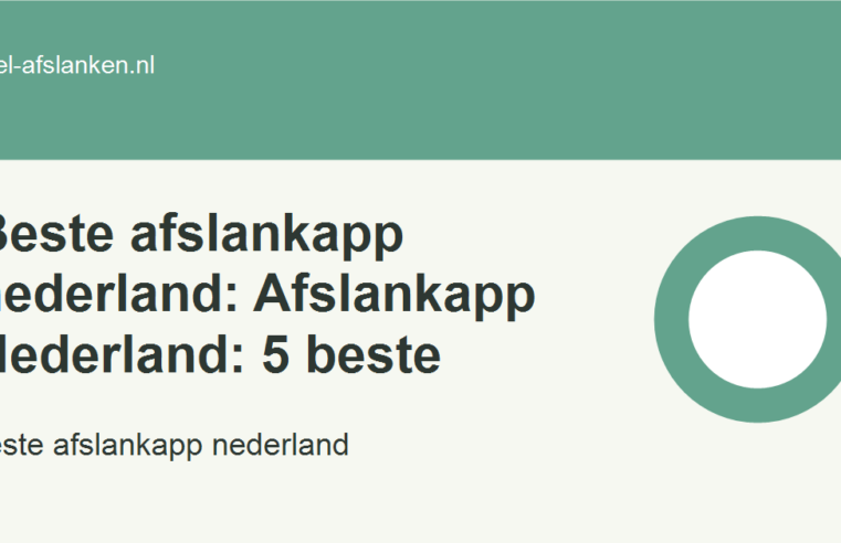 Beste afslankapp nederland: Afslankapp Nederland: 5 beste