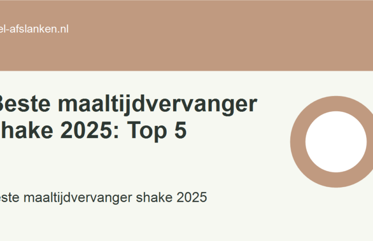 Beste maaltijdvervanger shake 2025: Top 5
