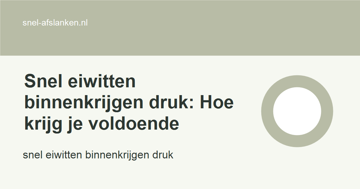 snel eiwitten binnenkrijgen druk met haalbare gezonde keuzes voor drukke vrouwen