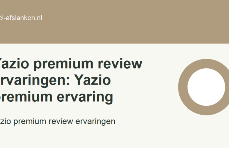 Yazio premium review ervaringen: Yazio premium ervaring