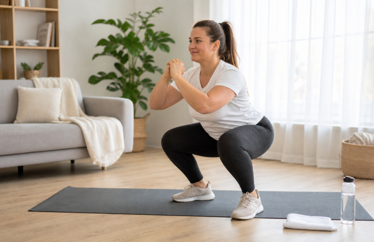 Thuis workout zonder materiaal afvallen: Home workout