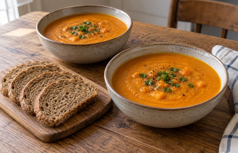 Pompoen-linzensoep: een complete herfstlunch
