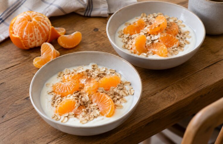 Yoghurt met mandarijn en havervlokken: snel klaar