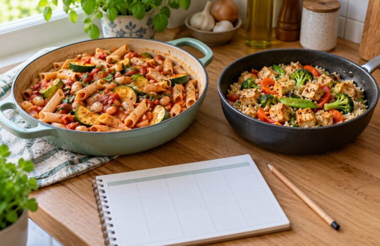 Weekmenu met twee kookmomenten: een praktische planning